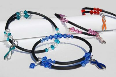 Cancer Awareness Wrap Bracelet - Image 6
