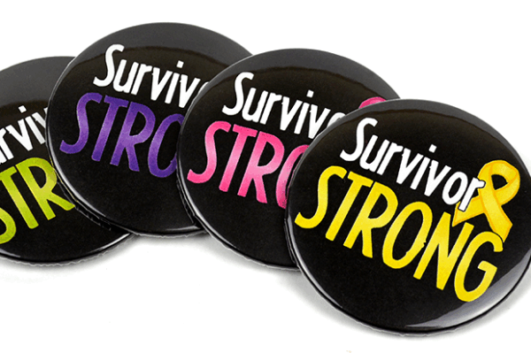 Cancer Survivor Button: Survivor Strong - Image 3