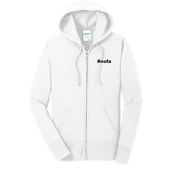 No One Fights Alone® Ladies Multicolored Ribbon Full Zip Hoodie - Image 2