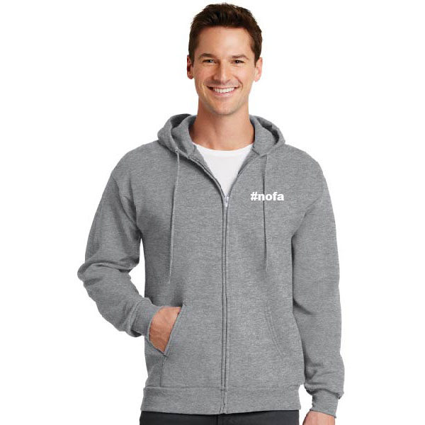 No One Fights Alone® Unisex Multicolored Ribbon Full Zip Hoodie