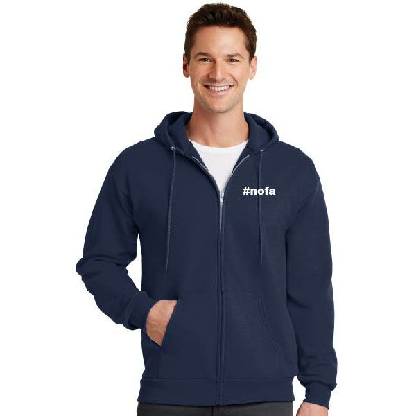 No One Fights Alone® Unisex Multicolored Ribbon Full Zip Hoodie - Image 2