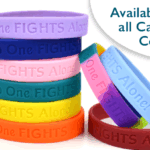 No One Fights Alone® - Cancer Awareness Wristband Image